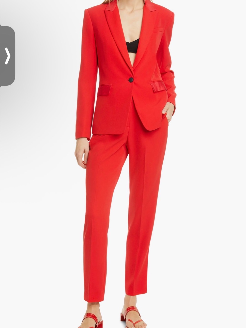 rag & bone Red Tailored Blazer and Trousers pant suit set